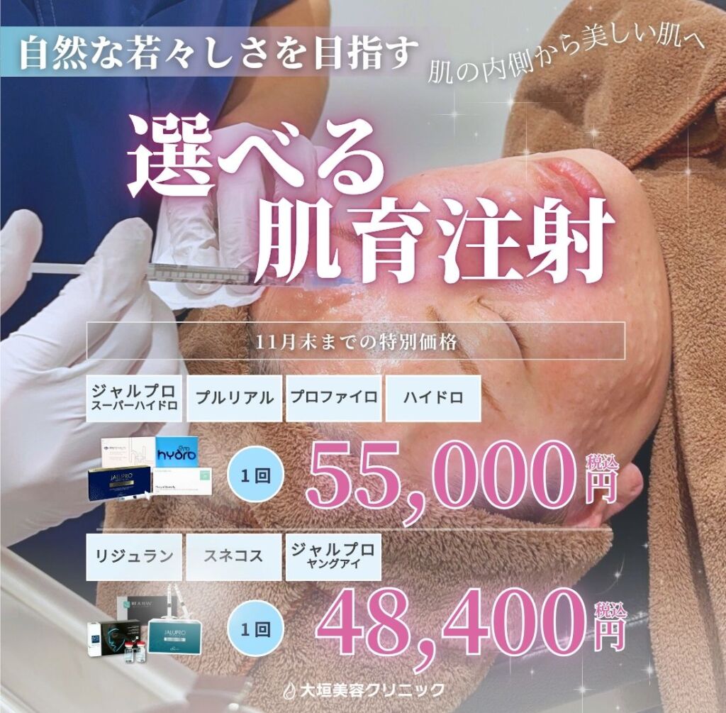 11月限定🍂選べる肌育注射